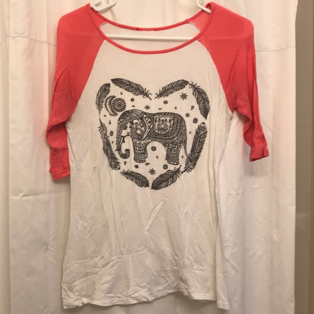 Elephant baseball shirt